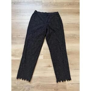 J.Crew‎ Black Lace Pants Women's 2